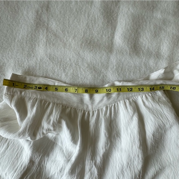 Vince Wide Leg Cropped Palazzo White Pants Size 6 - Picture 7 of 9